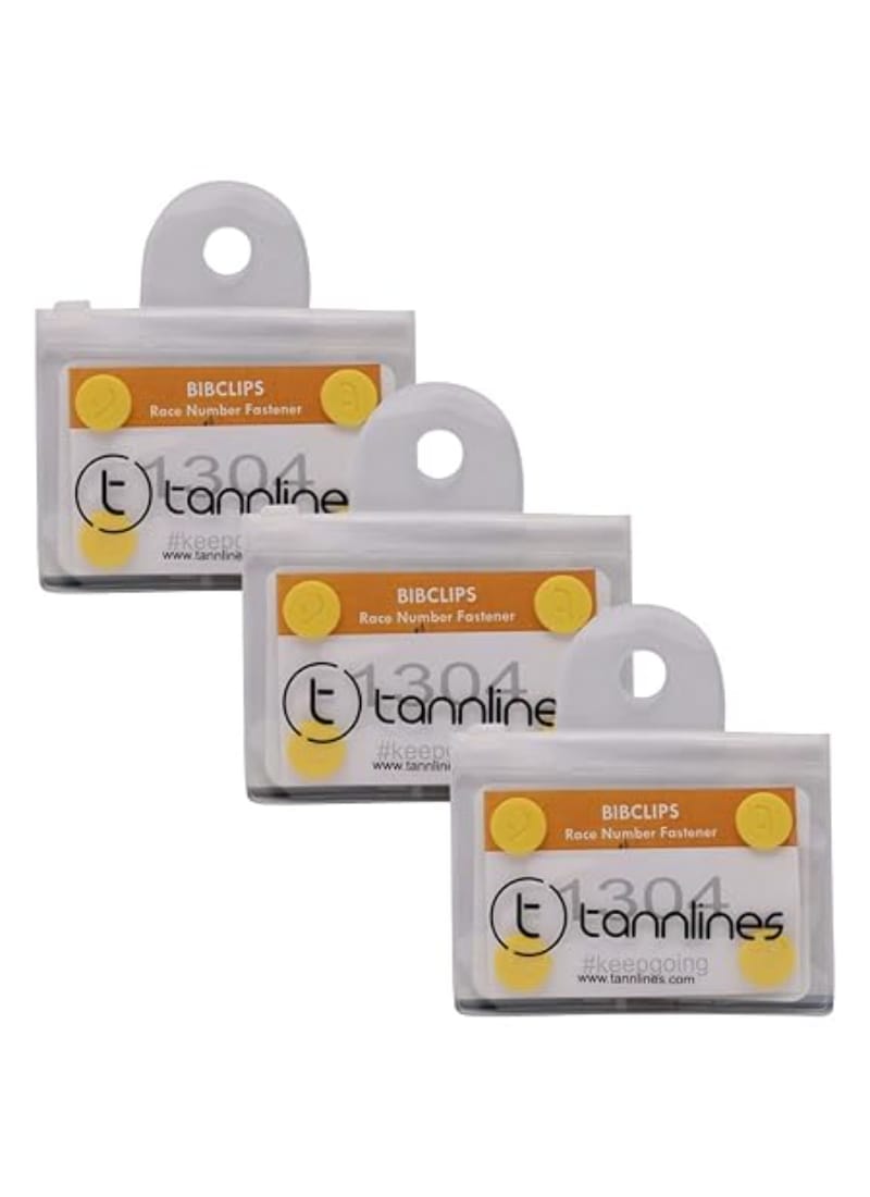 Tannlines BibClips(Set of 6 Clips) - Marathon Race Number Fastener, Pack of 3 | Say No to Safety Pins | No Making Holes on Your Running Top | Patented Design