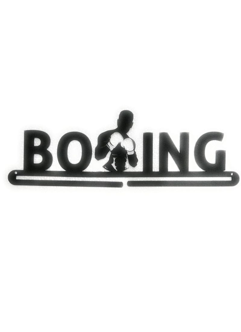 RUNWYND Boxing Medal Hanger - Black (43 cm x 15 cm)
