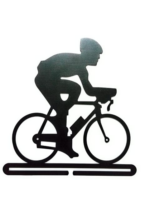RUNWYND Cyclist Medal Hanger - Black (32 cm x 32 cm)