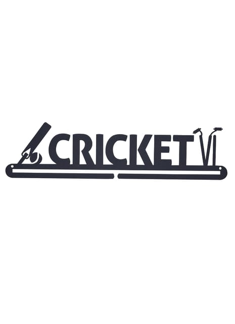 RUNWYND Cricket Medal Hanger - Black (41 cm x 9 cm)