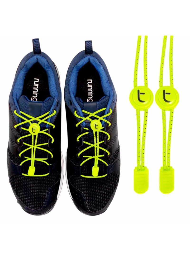 Tannlines No Tie Laces - Elastic Lacing System for Sports Shoes ( Neon yellow )