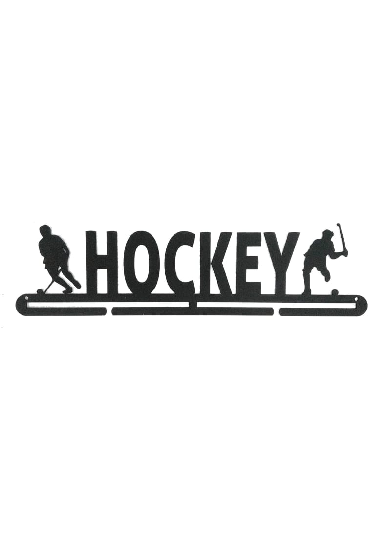 RUNWYND Hockey Medal Hanger - Black (47 cm x 12 cm)