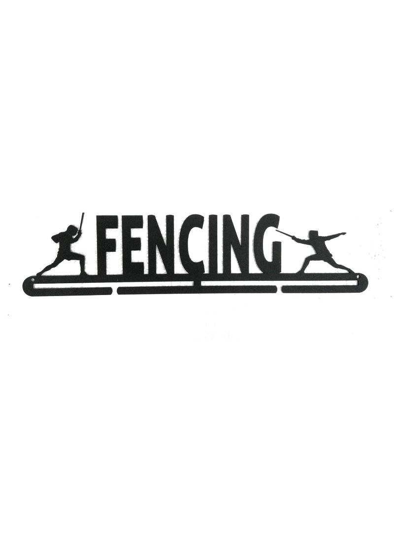 RUNWYND Fencing Medal Hanger - Black (51 cm x 13 cm)