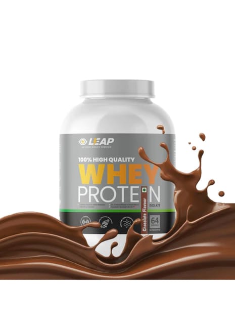Leap Whey Protein Isolate 2kg Pack Fuel Your Fitness Journey with Advanced Nutrition and Unparalleled Performance (CHOCOLATE)