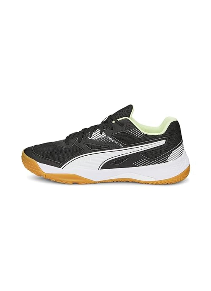 Puma Solarflash II Unisex Indoor Sports Shoes, Black White