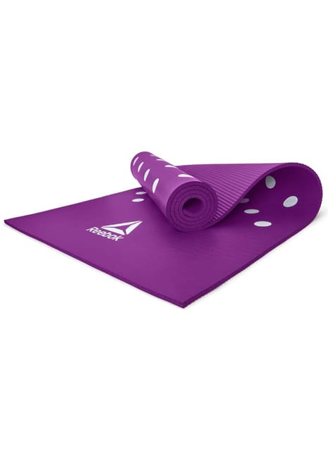 Reebok NBR Spots Unisex Training and Yoga Mat - 7 MM (Purple)