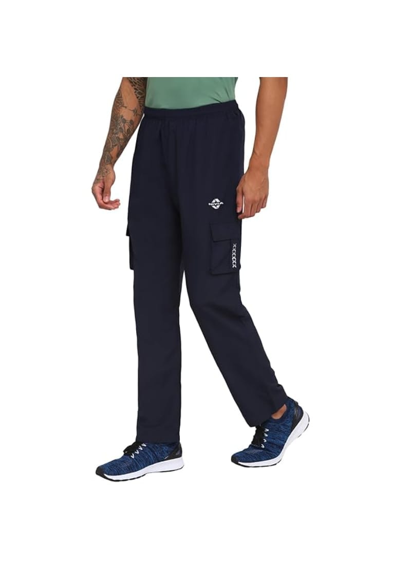 Nivia Cargo Pants for Men / Sports & Running Track Pants Navy Blue