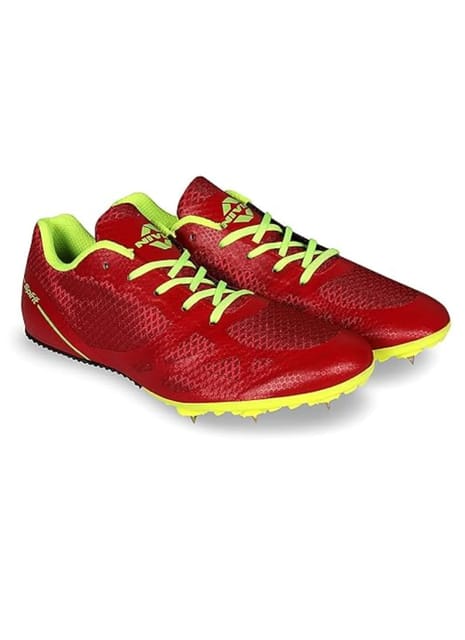 Nivia Men Running Spikes Spirit Track & Field Shoes Red