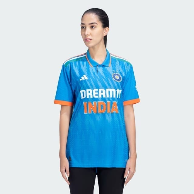 Adidas Women India Cricket TRI Color Jersey with 2 Stars
