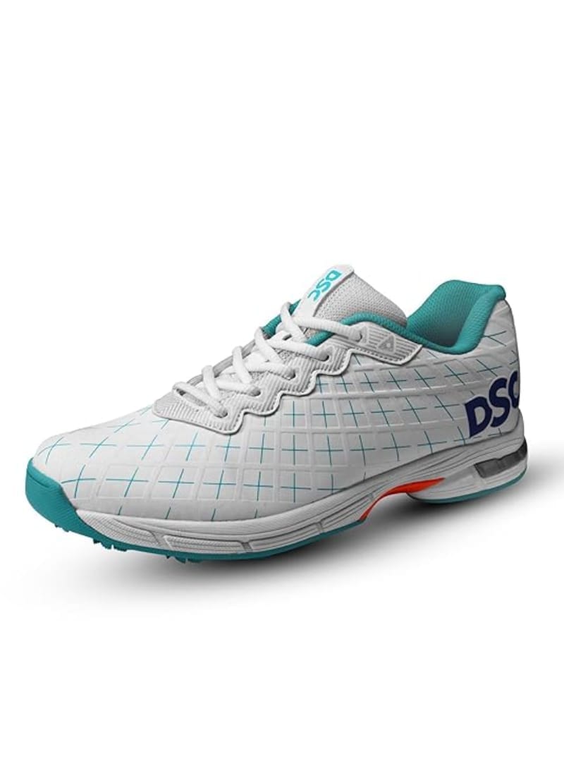 DSC Biffer 22 Cricket Shoes for Men Cyan