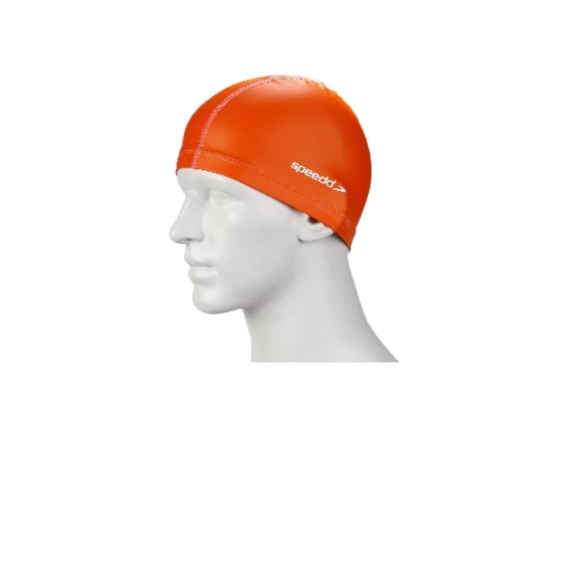 Speedo 8720641288 Nylon Pace Cap, 1SZ (Orange (Orange)