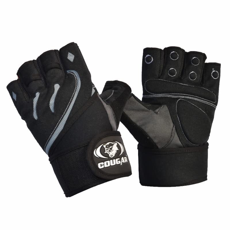 Cougar Monster Foam Padded Leather Gym Gloves for Men/Women (Extra Large)