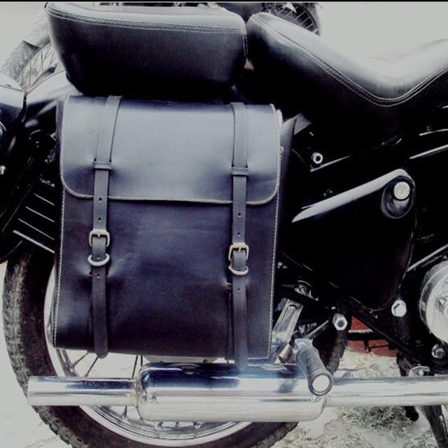 GR GOLDEN RIDERS | Emperor Saddle | Saddle Bag/Motorcycle Side Bag/Carrier Saddle Bag/Universal Side Bag/Carrier Bag - Black