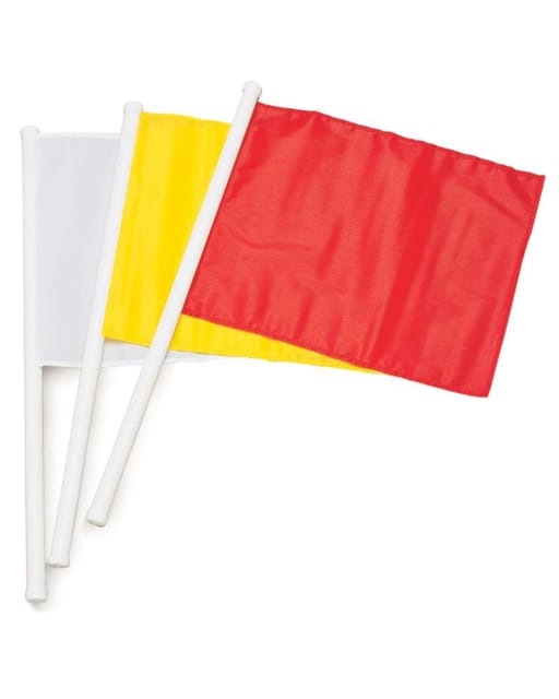 Fitfix® Referee Official Flags (Set of 2) for Soccer, Football,Hockey