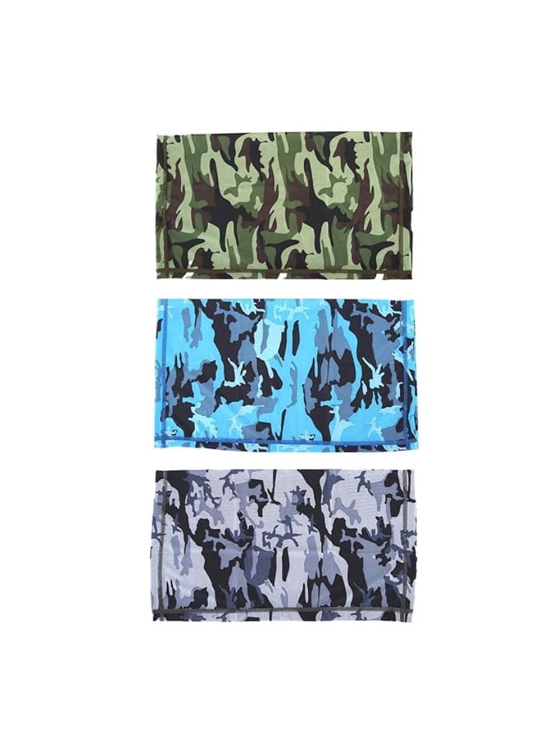 PLAYFITZ Bahamas Premium Bandana for Dust & Sun Protection, Comes With Cool Lightweight, Windproof, Breathable Material, Fishing Hiking Running Cycling, Camo