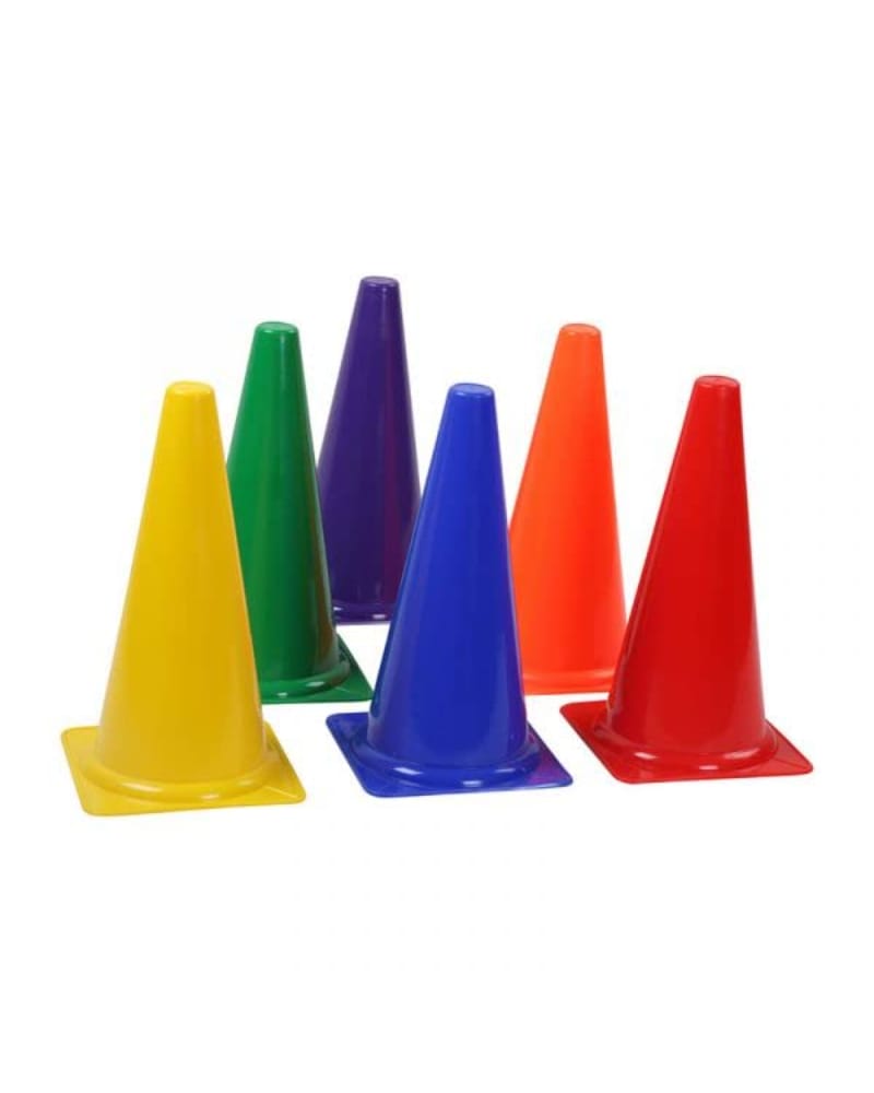Fitfix® Elevate Your Training with FITFIX® Sports 6 Inch Cone Marker set Unleash Versatility Durability Every Activity - The Ultimate Solution Comes in Pack of 6-12-18-24- 30-36- 42-48 ps