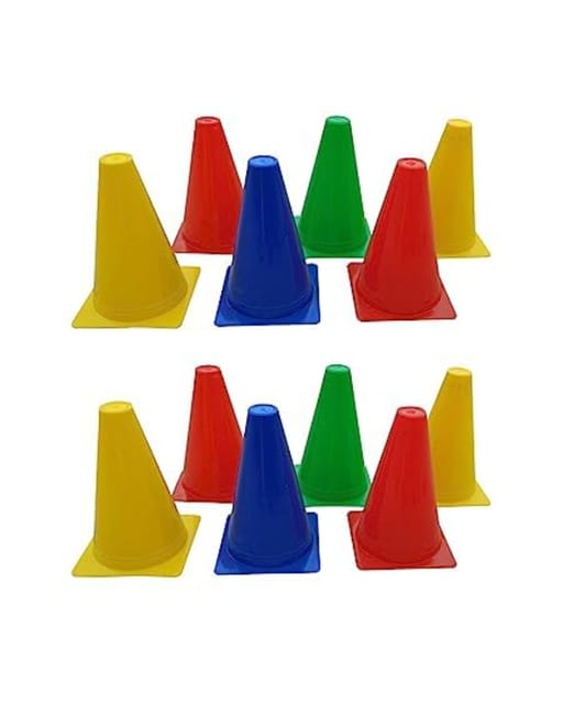 Elevate Your Training Events with FITFIX™ Sports 12 Inch Cone Marker  Set Unleash Versatility and Durability for Every Activity - The Ultimate Solution comes in pack of 6- 12-18- 24- 30- 36- 42- 48 ps