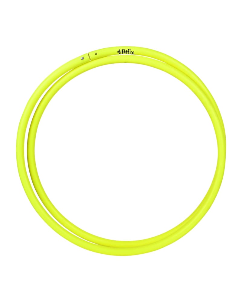 Fitfix® 30-Inch Collapsible 5 Pcs Traveller Hula Hoop Set: Your Ultimate On-The-Go Fitness Companion - Pack of 5 Portable Hula Hoops for All Ages, Complete with Carry Bag