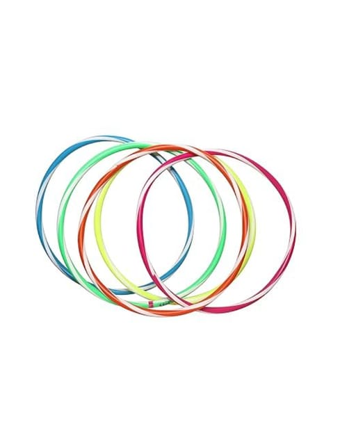 FitFix® Dual Colour Fusion Seamless Joint Premium Helix Sports Fitness Hula Hoop - Experience The Perfect Blend of Fun and Fitness Dual Spiral Colour 22 INCH -20 PS