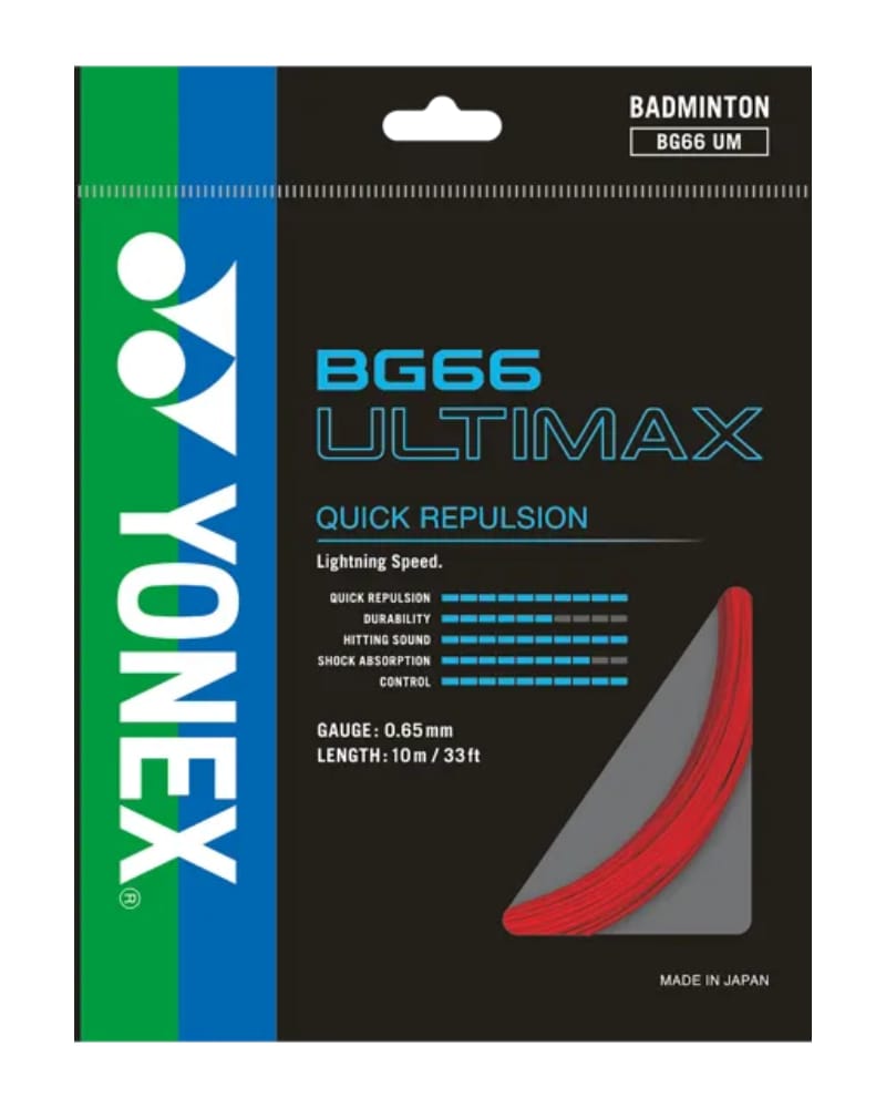 Yonex Ultimax BG 66 Badminton Strings, 0.65mm