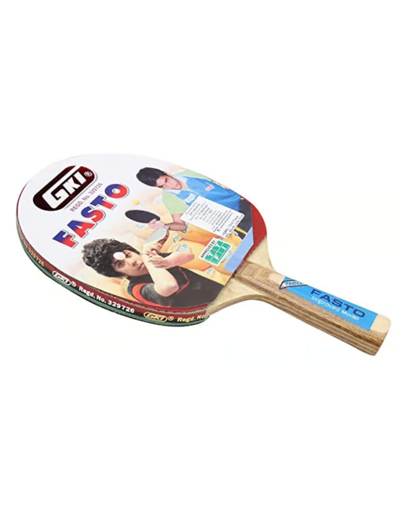 GKI Fasto Table Tennis Racquet, Wood, Red