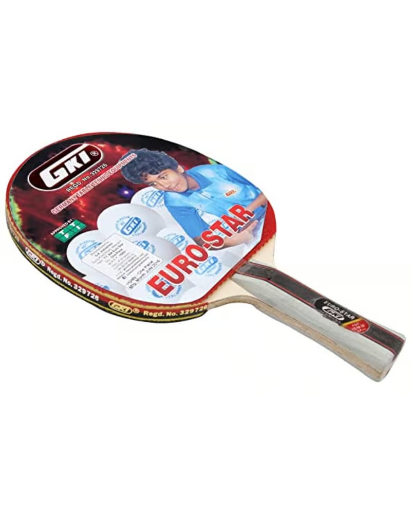 GKI Euro Star Table Tennis Wooden Racquet