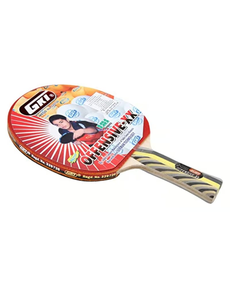 GKI Offensive XX New Computerised Printed Cover Wooden Table Tennis Racquet