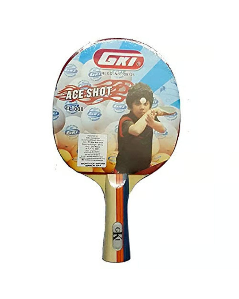 GKI Ace Shot Table Tennis TT Racquet Racket (Pack of 1)