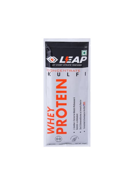 Leap Whey Protein Concentrate (Kulfi Flavor)-34gm Sachets