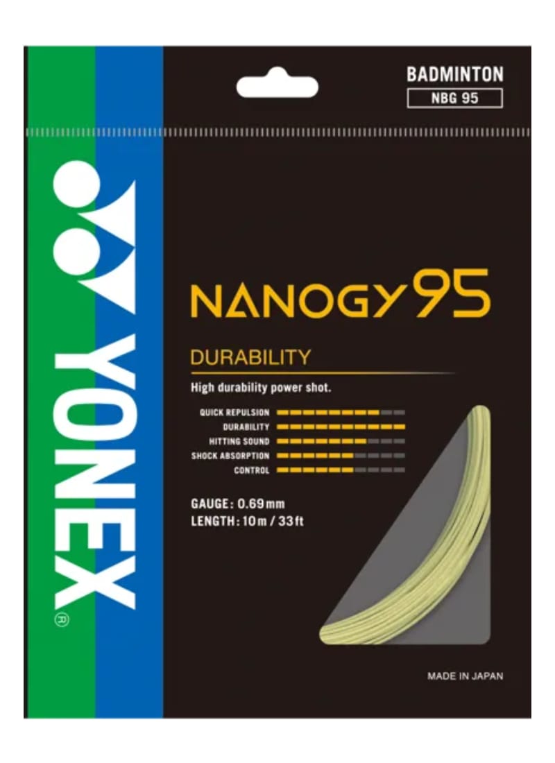 Yonex Nanogy 95 Badminton Strings, 0.69mm