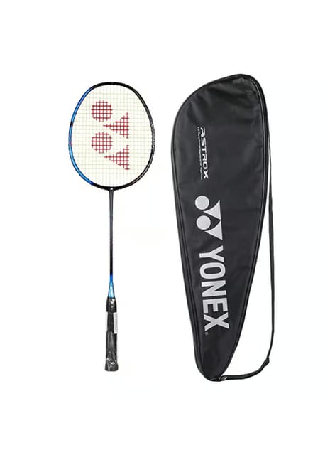 YONEX Graphite Badminton Racquet Smash ( White & Navy BlueG4, 73 Grams, 28 lbs Tension) Navy White Blue