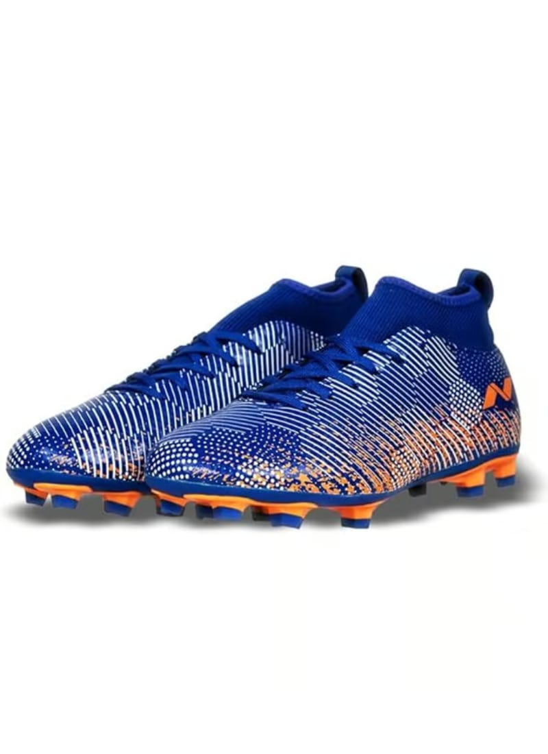 Nivia PRO Encounter 7 Football Shoes for Mens, Royal Blue/Orange