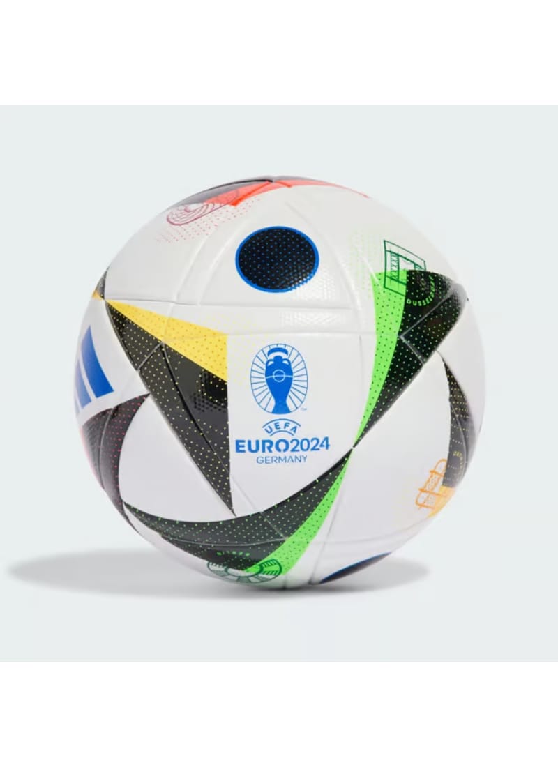 ADIDAS FUSSBALLLIEBE LEAGUE FOOTBALL BALL | SIZE 5 I WHITE / BLACK / GLOW BLUE