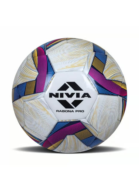 Nivia Rabona Pro White Football Training Football | Size 5
