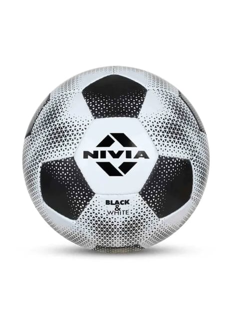 Nivia Black and White Football Size 4