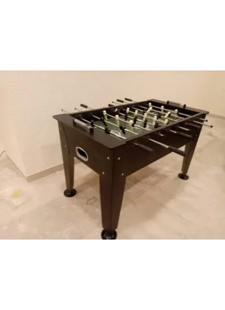 KD Black Foosball Table Soccer Table Metal Legs 55 x 30 x 33 Inch