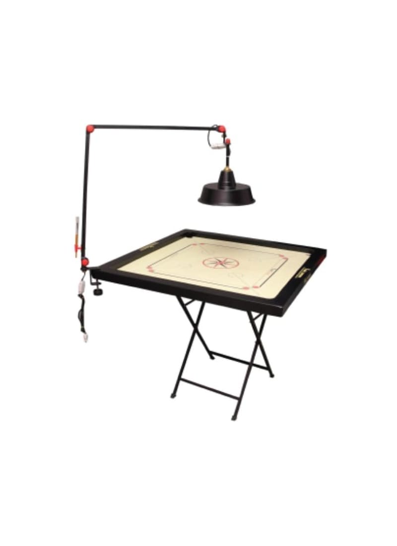 PRECISE TWO FOLD CARROM LAMP SHADE STAND WITH ELECTRIC FITTING