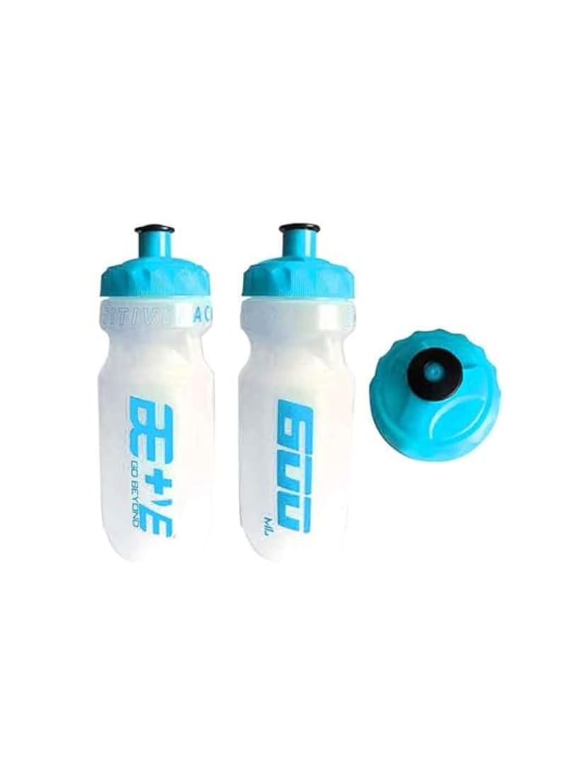 Be Positive BE+VE Sports Squezzy Sipper Bottle, 600 ml Capacity, Leak Proof, Light Weight, 100% Non-Toxic, BPA Free (Blue)