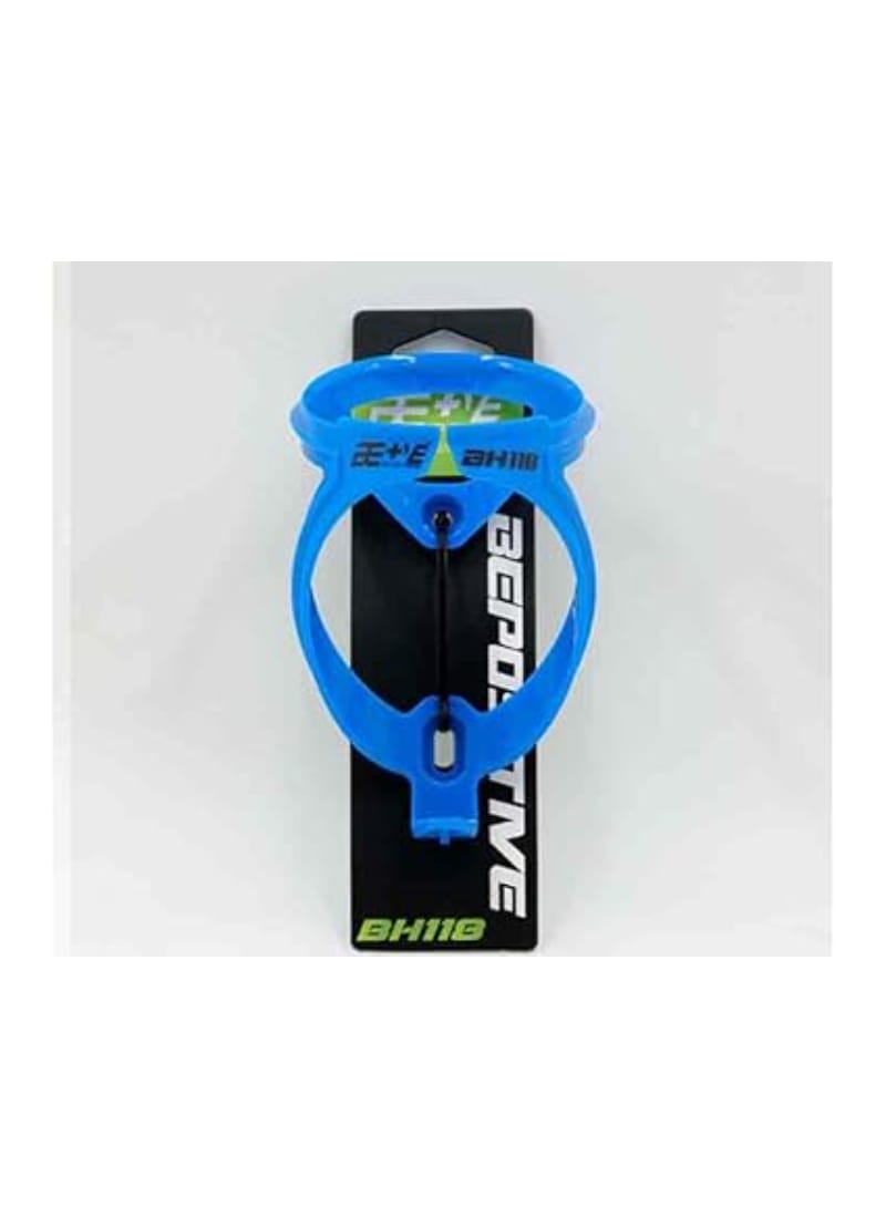 BePositive BE+VE Bicycle Bottle Holder, Ideal for Long Distance Cycling, Fits All Cycles | Water Bottle Cage | (Blue)