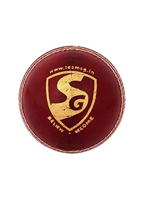 SG League Cricket Ball for Adult , Red - 1PC