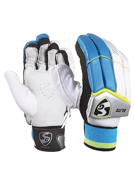 SG Elite LH Batting Gloves, Men's White Green Right Hand