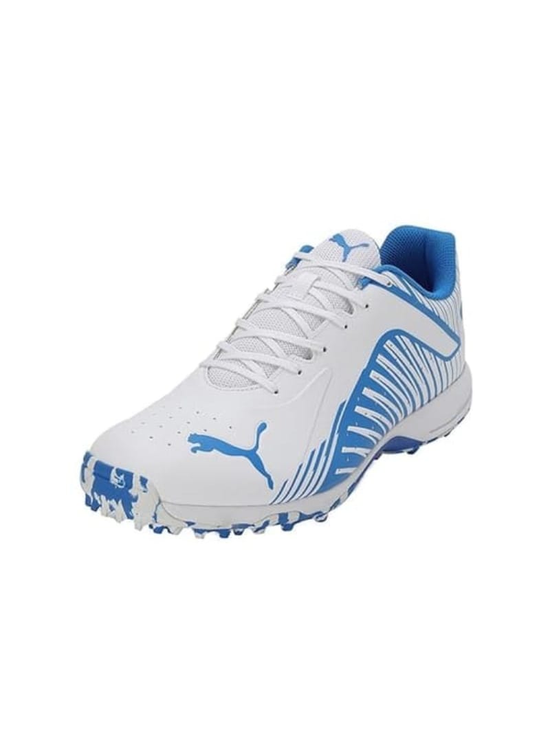 Puma FH 22 Men's Rubber Cricket Shoe, White-Ultra Blue