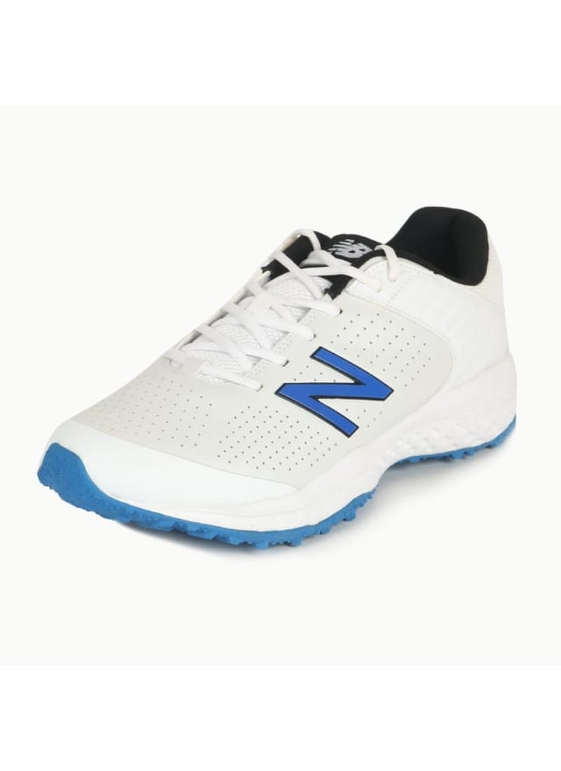 New Balance CK 4020 Rubber Spike Cricket Shoes - ( Size: 8 UK, White/Blue )