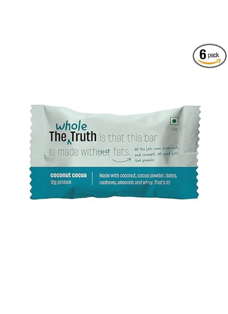 The Whole Truth Coconut Cocoa 12g Protein Bar 52g Pack Of Six6