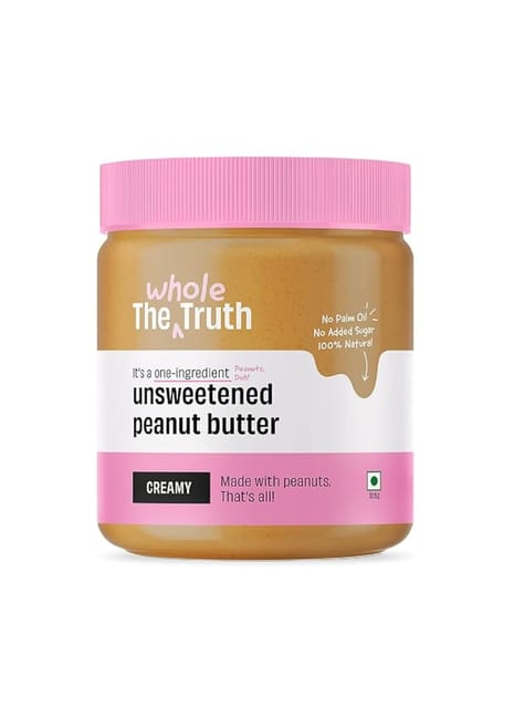 The Whole Truth Unsweeted Creamy Peanut Butter 325g