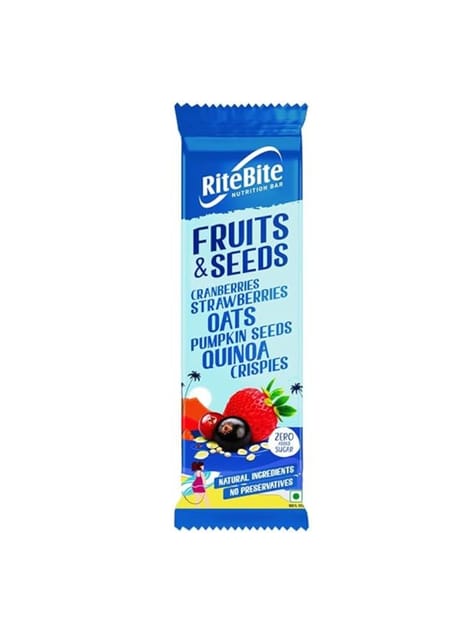 RiteBite Fruit & Seeds Bar 420g - Pack of 12