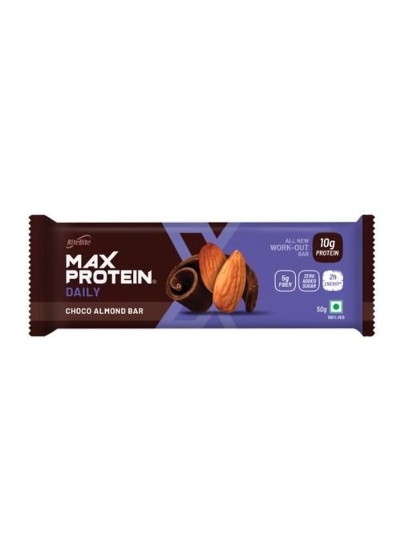 Ritebite Max Protein Daily Choco Almond Bar 50g