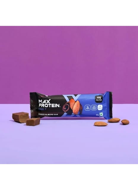 Ritebite Max Protein Daily Choco Almond Bars 300g - Pack of 6 (50g x 6)