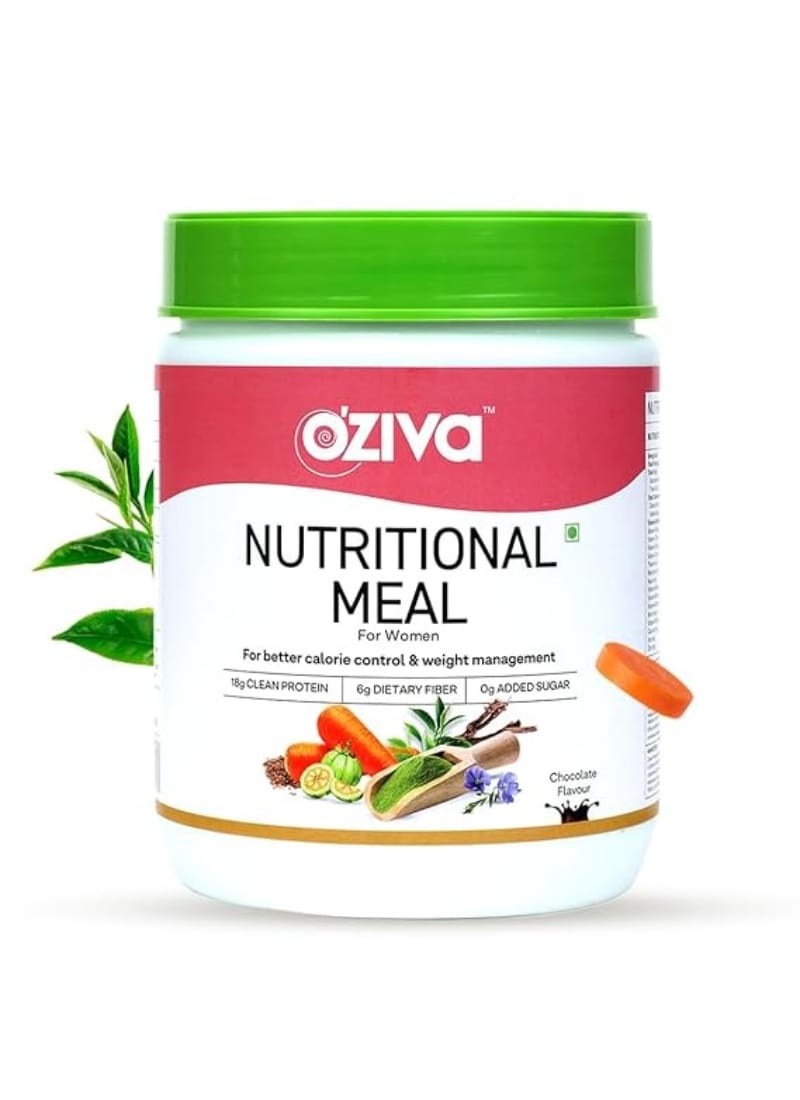 OZiva Nutritional Meal, Women - High Protein Meal Replacement Shake with Ayurvedic Herbs