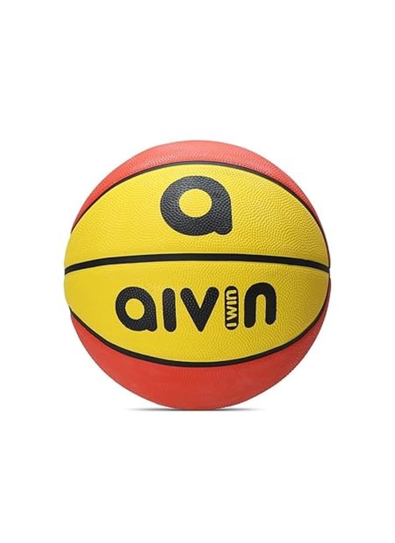 Aivin Onset Basketball   8 Panel  ( Size-5, Red/Yellow)